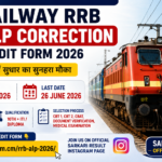 Railway RRB ALP Correction Form 2026